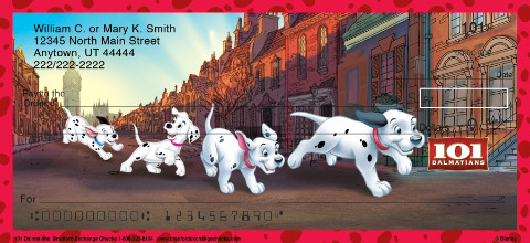 101 Dalmatians Art Checks