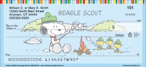 Snoopy Personalized Checks