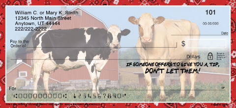 Cow Logic Personalized Checks