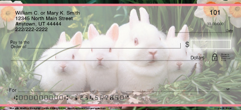 Bunnies Personalized Checks