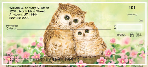 Owl Always Love You Art Checks