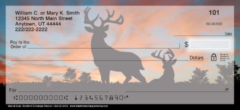 Deer at Dusk Checks