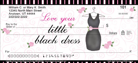 Little Black Dress Art Checks