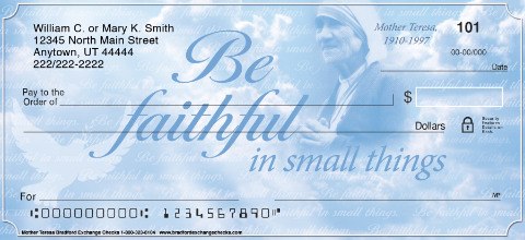 Mother Teresa Art Checks