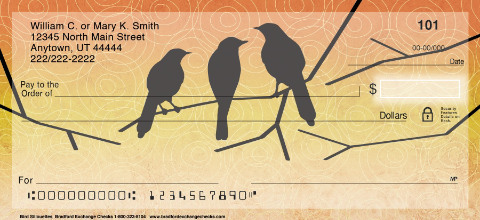 Bird Silhouettes Checks