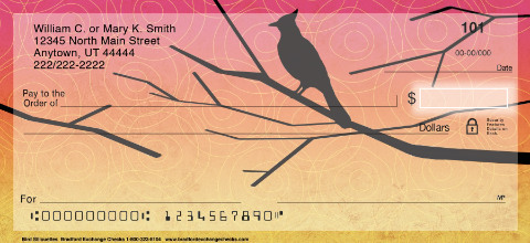 Bird Silhouettes Art Checks