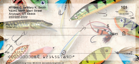 Fishing Lures Personalized Checks