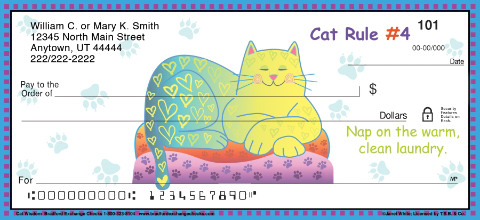 Cat Wisdom Art Checks