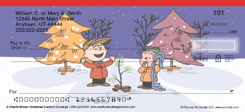 A Charlie Brown Christmas Personalized Checks