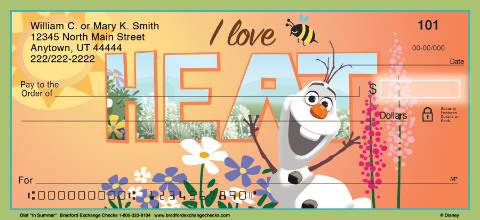 Olaf in Summer Art Checks