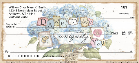 Blooming Reflections Personalized Checks