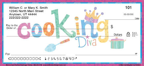 Born to Cook Personalized Checks