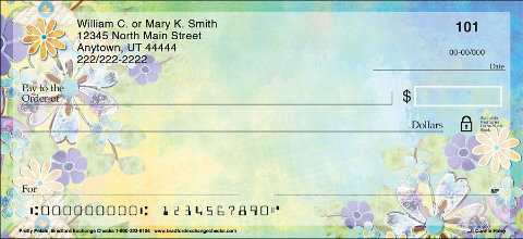Pretty Petals Personalized Checks