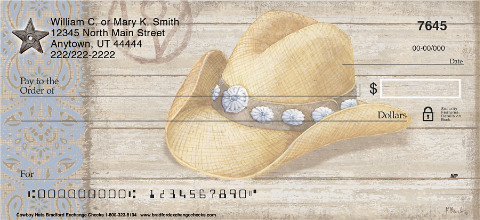 Cowboy Hats Art Checks