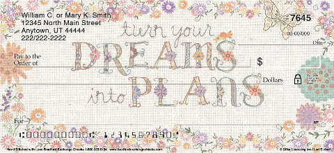 Hand Stitched with Love Art Checks