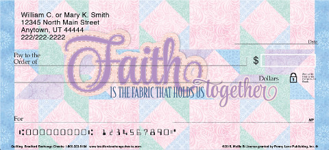 Quilting Personalized Checks