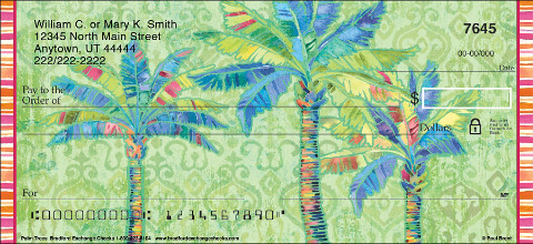 Palm Trees Art Checks