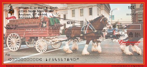 Budweiser Clydesdales Art Checks