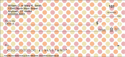 Pretty Polka Dots Personalized Checks