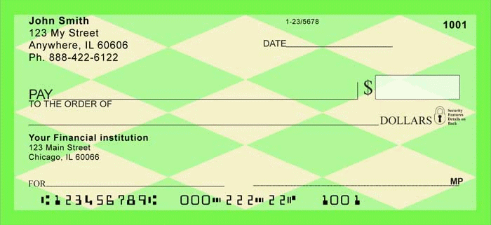 Argyle Personal Checks