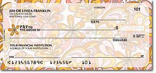 The Flower Power Personalized Checks