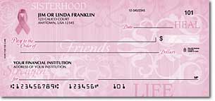Hope for the Cure Breast Cancer Personalized Checks