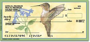 The Hummingbirds Personalized Checks