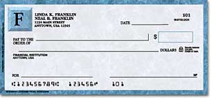 Royal Monogram Personalized Checks