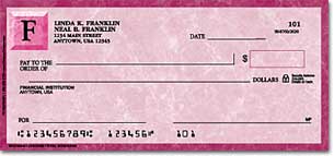 Royal Monogram Art Checks