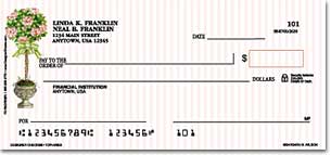 Topiaries Personalized Checks