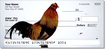 Rooster and Hen Personalized Checks