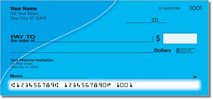 Blue Curve Personal Checks