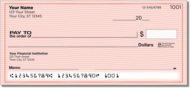 Pink Safety 2 Personal Checks