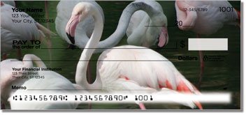 Pink Flamingo 2 Personalized Checks