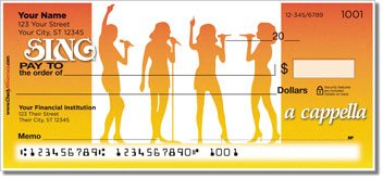 TuneTown Girls Barbershop Quartet Personalized Checks