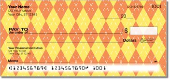 Argyle 3 Personalized Checks