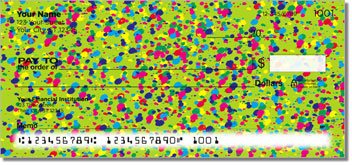 Paint Splatter Personalized Checks