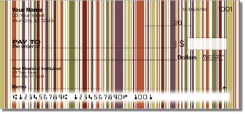 Vertical Stripe Personalized Checks