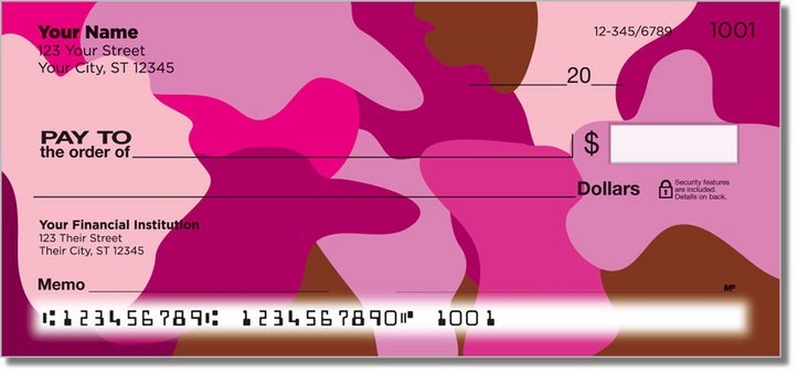 Cute Camo Personal Checks