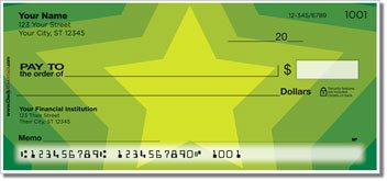 Centered Star Personalized Checks