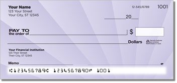 Rays of Light Personalized Checks