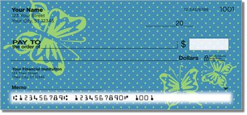 Butterfly Design Personalized Checks
