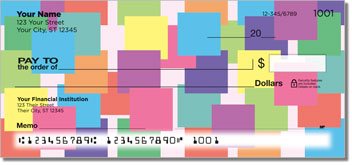 Scattered Square Personalized Checks