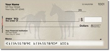 Horse Silhouette Checks