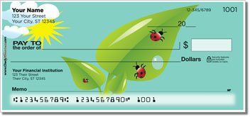 Cute Ladybug Personalized Checks