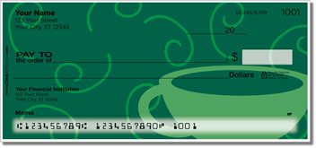 Cup of Coffee Personalized Checks