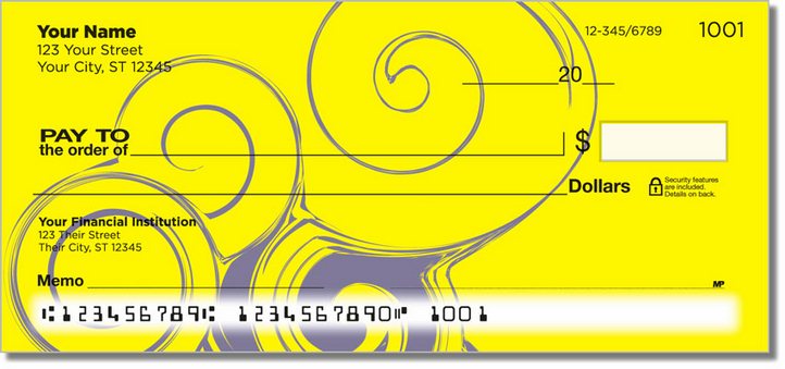 Seashell Swirl Personal Checks
