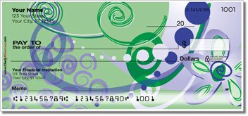 Floral Sketch Personalized Checks