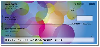 Psychedelic Bubble Personalized Checks