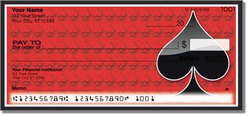 Card Suit Personalized Checks